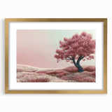 Dreamy Pink Tree Living Room Wall Art - Canvas & Framed Print