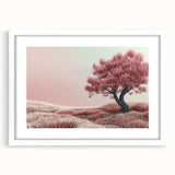 Dreamy Pink Tree Living Room Wall Art - Canvas & Framed Print