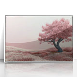Dreamy Pink Tree Living Room Wall Art - Canvas & Framed Print