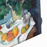 Impressionist Still Life - Flowers and Fruits in Vase Wall Art Print