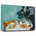 Impressionist Still Life - Flowers and Fruits in Vase Wall Art Print