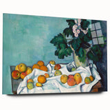 Impressionist Still Life - Flowers and Fruits in Vase Wall Art Print