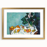 Impressionist Still Life - Flowers and Fruits in Vase Wall Art Print