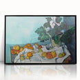 Impressionist Still Life - Flowers and Fruits in Vase Wall Art Print