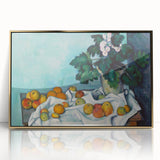 Impressionist Still Life - Flowers and Fruits in Vase Wall Art Print