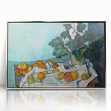 Impressionist Still Life - Flowers and Fruits in Vase Wall Art Print