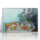 Impressionist Still Life - Flowers and Fruits in Vase Wall Art Print