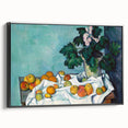Impressionist Still Life - Flowers and Fruits in Vase Wall Art Print