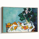 Impressionist Still Life - Flowers and Fruits in Vase Wall Art Print