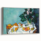 Impressionist Still Life - Flowers and Fruits in Vase Wall Art Print