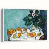 Impressionist Still Life - Flowers and Fruits in Vase Wall Art Print