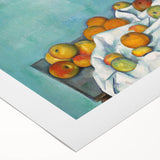 Impressionist Still Life - Flowers and Fruits in Vase Wall Art Print