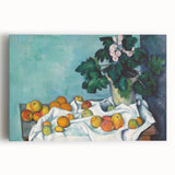 Impressionist Still Life - Flowers and Fruits in Vase Wall Art Print