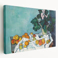 Impressionist Still Life - Flowers and Fruits in Vase Wall Art Print