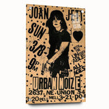Joan Jett Retro Poster Art - Urban Noize Concert 1985