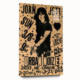 Joan Jett Retro Poster Art - Urban Noize Concert 1985