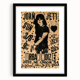 Joan Jett Retro Poster Art - Urban Noize Concert 1985