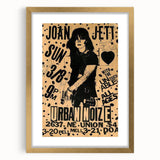 Joan Jett Retro Poster Art - Urban Noize Concert 1985