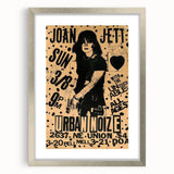 Joan Jett Retro Poster Art - Urban Noize Concert 1985