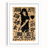 Joan Jett Retro Poster Art - Urban Noize Concert 1985