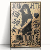 Joan Jett Retro Poster Art - Urban Noize Concert 1985