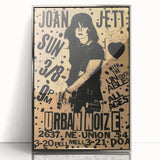 Joan Jett Retro Poster Art - Urban Noize Concert 1985