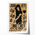 Joan Jett Retro Poster Art - Urban Noize Concert 1985