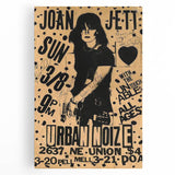 Joan Jett Retro Poster Art - Urban Noize Concert 1985