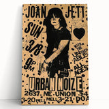 Joan Jett Retro Poster Art - Urban Noize Concert 1985