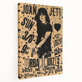 Joan Jett Retro Poster Art - Urban Noize Concert 1985