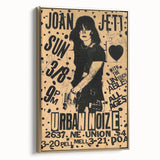 Joan Jett Retro Poster Art - Urban Noize Concert 1985