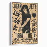 Joan Jett Retro Poster Art - Urban Noize Concert 1985