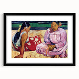 Abstract Modern Art of Tahitian Women - Vibrant Contemporary Wall Decor