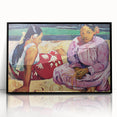 Abstract Modern Art of Tahitian Women - Vibrant Contemporary Wall Decor
