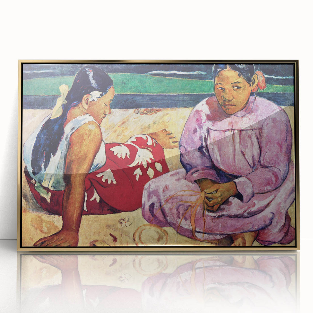 Abstract Modern Art of Tahitian Women - Vibrant Contemporary Wall Decor