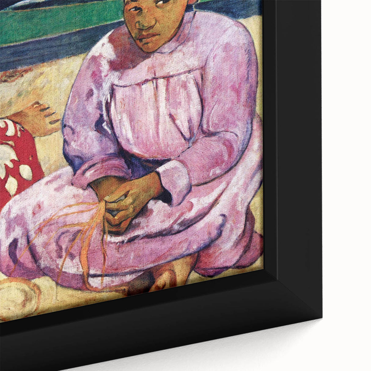 Abstract Modern Art of Tahitian Women - Vibrant Contemporary Wall Decor