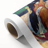 Abstract Modern Art of Tahitian Women - Vibrant Contemporary Wall Decor