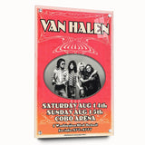 Van Halen 1982 Concert Poster Retro Art - Cobo Arena Detroit