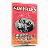 Van Halen 1982 Concert Poster Retro Art - Cobo Arena Detroit