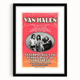 Van Halen 1982 Concert Poster Retro Art - Cobo Arena Detroit
