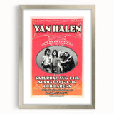 Van Halen 1982 Concert Poster Retro Art - Cobo Arena Detroit