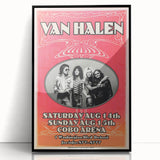 Van Halen 1982 Concert Poster Retro Art - Cobo Arena Detroit