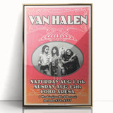 Van Halen 1982 Concert Poster Retro Art - Cobo Arena Detroit