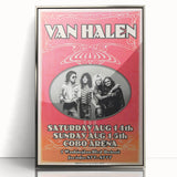 Van Halen 1982 Concert Poster Retro Art - Cobo Arena Detroit