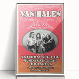 Van Halen 1982 Concert Poster Retro Art - Cobo Arena Detroit
