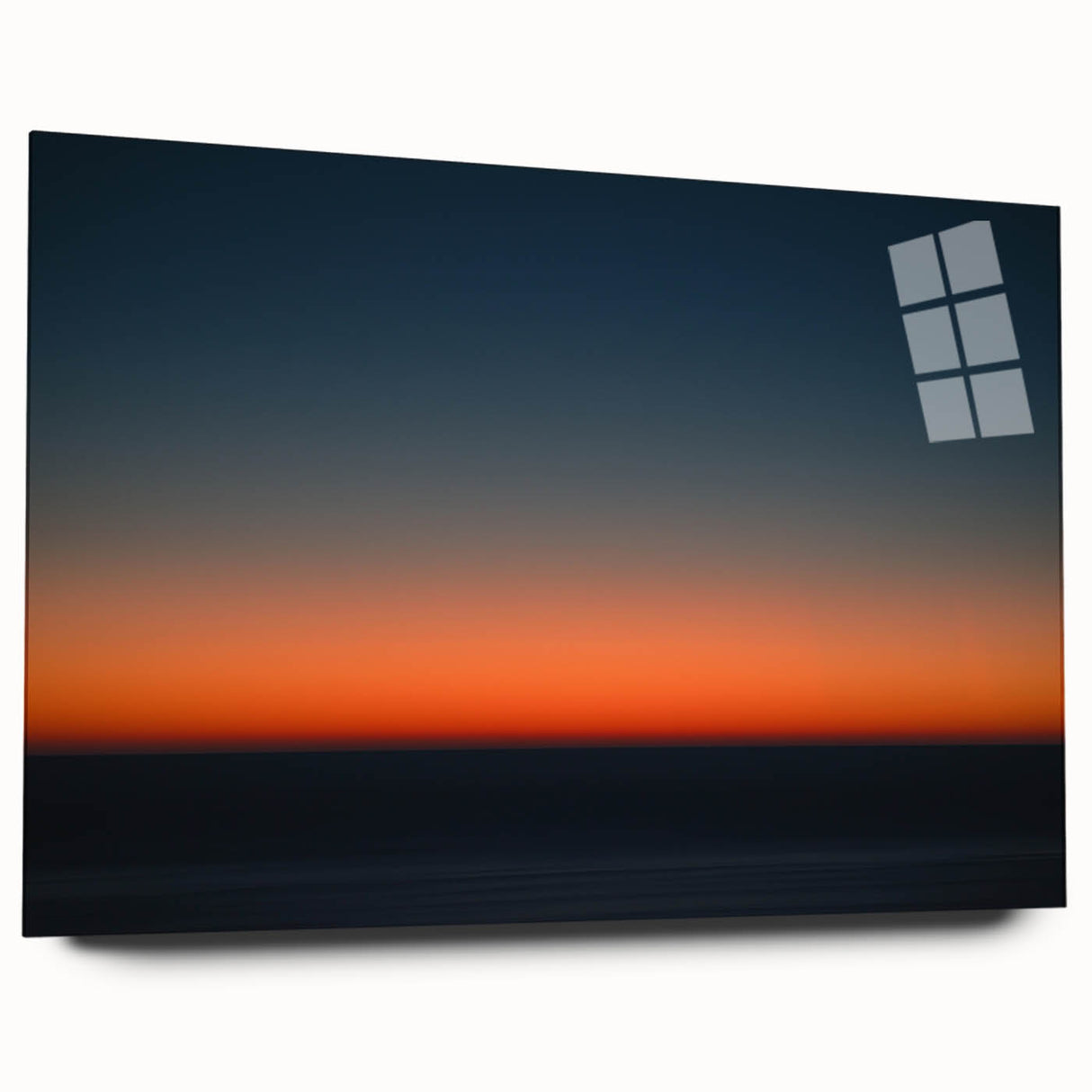 Twilight Gradient – Dynamic Minimal Sunset Abstract Motion Wall Art