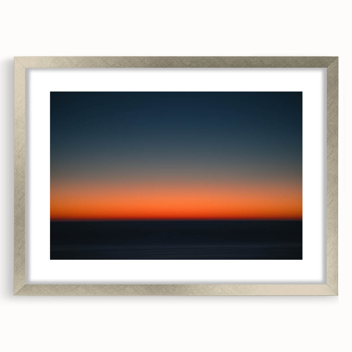 Twilight Gradient – Dynamic Minimal Sunset Abstract Motion Wall Art