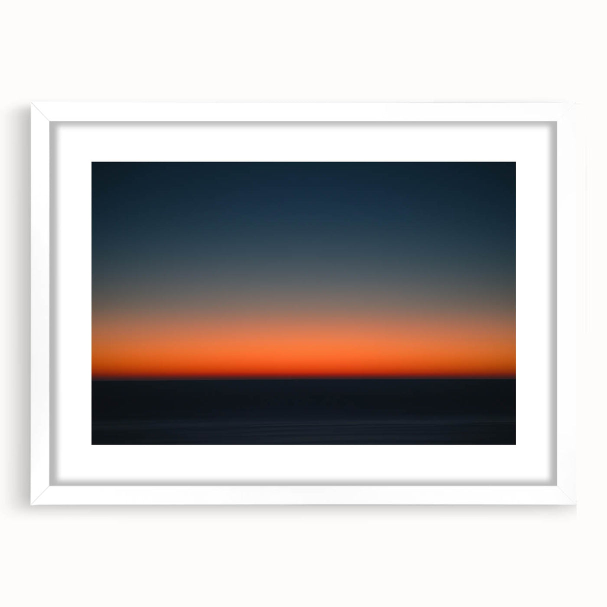 Twilight Gradient – Dynamic Minimal Sunset Abstract Motion Wall Art