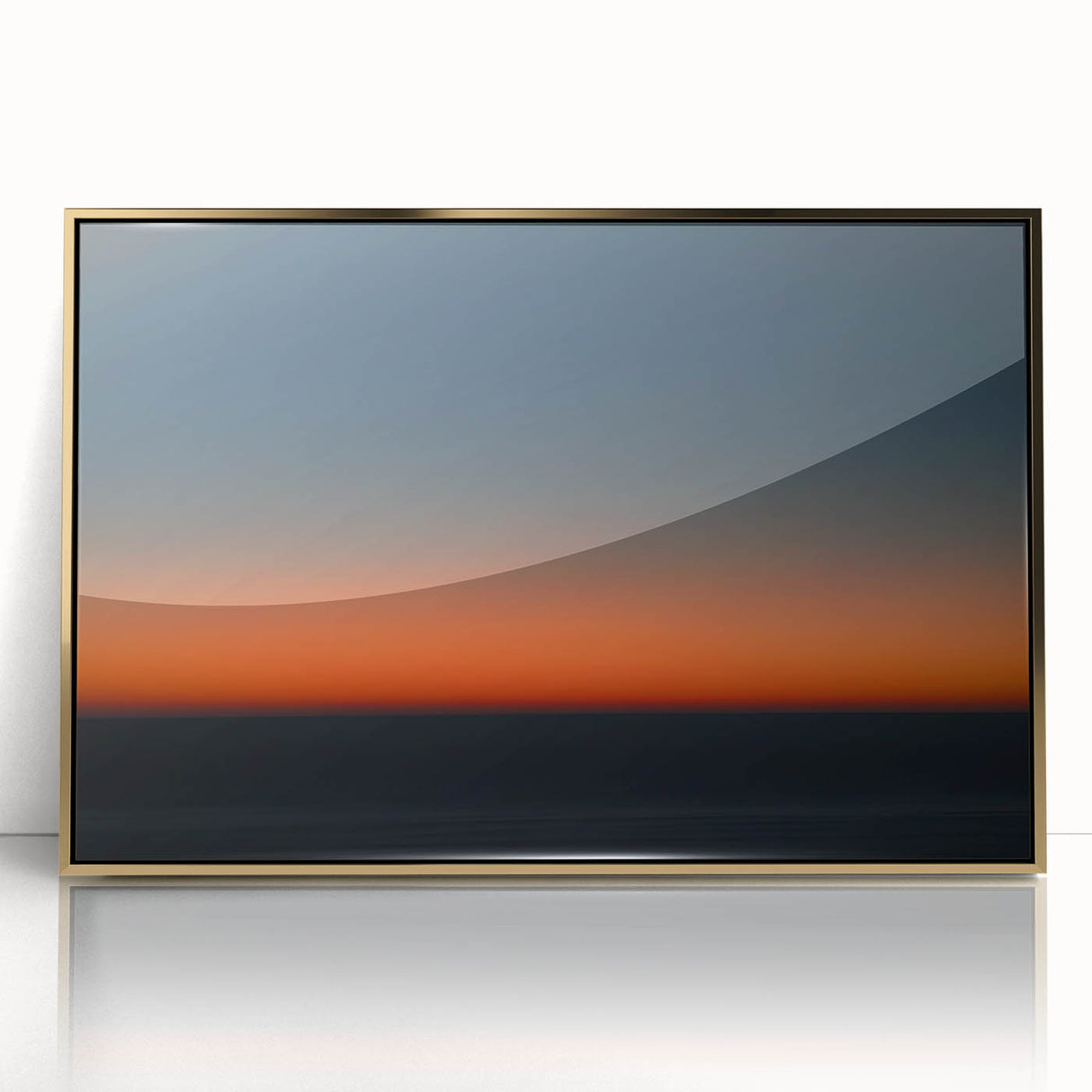 Twilight Gradient – Dynamic Minimal Sunset Abstract Motion Wall Art