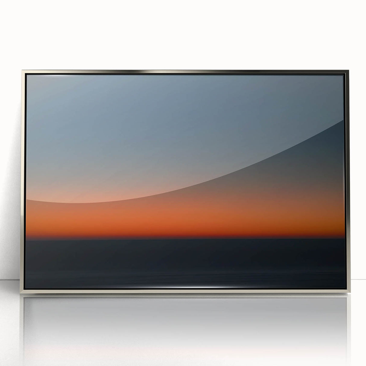 Twilight Gradient – Dynamic Minimal Sunset Abstract Motion Wall Art